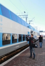 Між Києвом і Харковом з сьогоднішнього дня курсує двоповерховий електропоїзд Skoda (Видео)