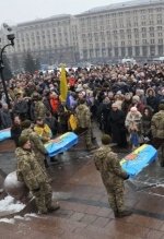 У Києві попрощались з бійцями, які загинули під час штурму Авдіївки (фото)