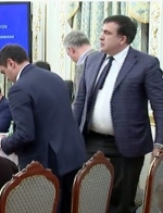 Оприлюднено відео сварки Авакова і Саакашвілі (ВІДЕО)
