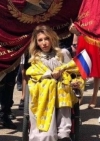 Російська делегація на Євробаченні несла прапори "ЛДНР" вулицями Лісабона (фото, відео)