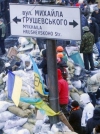 На столичній вулиці Грушевського мітингувальники посили пропускний режим