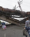 У Запорізькій області підірвали міст з потягом