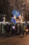 Кілька сотень націоналістів прийшли на Банкову, де зачитали вимоги президенту (фото)