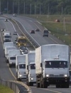 Російська "гуманітарка" прямує до пункту "Ізварине", що контролюється бойовиками (фото
