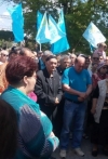 Попри заборону у Бахчисараї кримські татари вийшли на молитву (фото, відео)