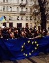 У Львові 10 тисяч студентів зірвали пари через євромітинг (фото, відео)