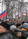 Проросійські активісти посилили блокаду штабу ВМС ЗС України